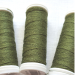 nici lniane zielony karczoch, Artichoke Green linen threads.